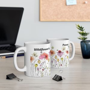 Wildflower's Power Ceramic Mug - Perfect Gift for Nature Lovers